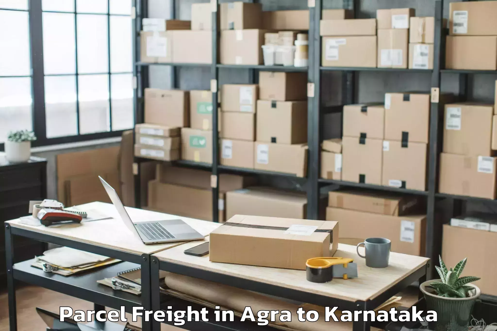 Leading Agra to Nexus Mall Koramangala Parcel Freight Provider